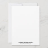 Eenvoudige Elegante Multi Photo Wedding Sla de dat Save The Date (Achterkant)