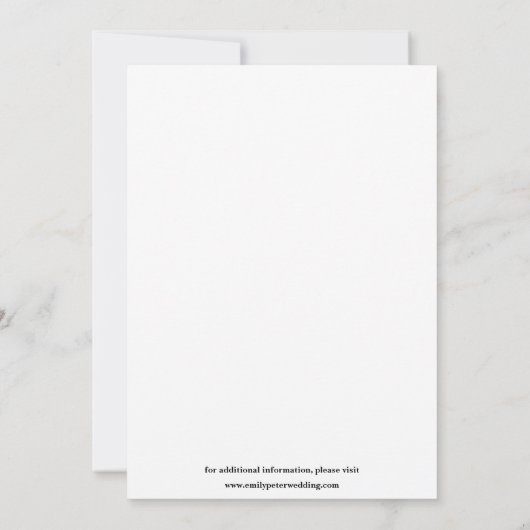 Eenvoudige Elegante Multi Photo Wedding Sla de dat Save The Date (Achterkant)