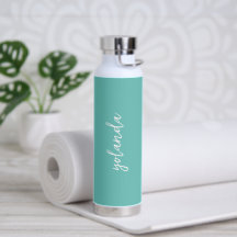 Eenvoudige elegante naam Blauwgroen Groen Turquois