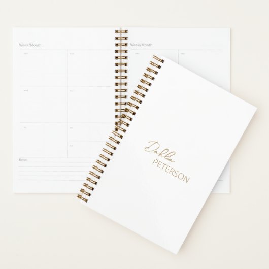 Eenvoudige elegante naam Modern Planner (Display)