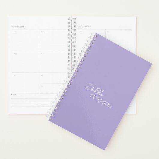 Eenvoudige elegante naam Modern Planner (Display)