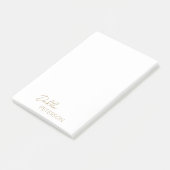 Eenvoudige elegante naam Modern Post-it® Notes (Schuin)
