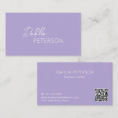 Eenvoudige elegante naam Modern Visitekaartje (Voorkant / Achterkant)