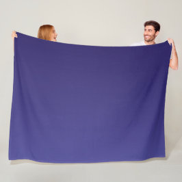 Eenvoudige Elegante Navy Blauwe Gradiënt Knusse De Fleece Deken