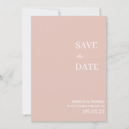 eenvoudige elegante niet-foto save the date
