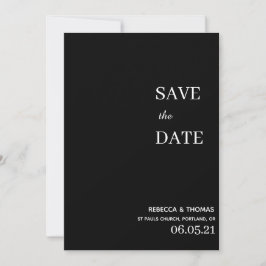 eenvoudige elegante niet-foto slaat de datum op save the date