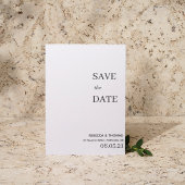eenvoudige elegante niet-foto slaat de datum op save the date