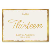 Eenvoudige, elegante, niet-witte Luxe Gold Edge Kaart (Achterkant)