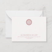 Eenvoudige Elegante Nota Kaart Notitiekaartje (Voorkant)