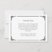 Eenvoudige, elegante orthodoxe Christelijke begraf Bedankkaart (Voorkant)