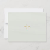 Eenvoudige, elegante orthodoxe Christelijke begraf Bedankkaart (Achterkant)