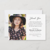 Eenvoudige, elegante orthodoxe Christelijke begraf Bedankkaart (Voorkant)