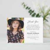 Eenvoudige, elegante orthodoxe Christelijke begraf Bedankkaart (Staand voorkant)