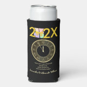 Eenvoudige elegante oudejaarsavond geschenkdoos bo seltzer blikjeskoeler (Seltzer Voorkant)