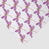 Eenvoudige & Elegante Paarse libel Tissuepapier (Detail)