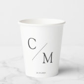 Eenvoudige elegante papierbekertje papieren bekers (Voorkant)