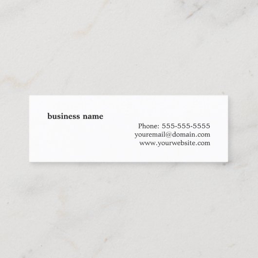 Eenvoudige Elegante Pastel Stripes Consultant Mini Visitekaartje (Achterkant)