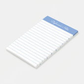 Eenvoudige elegante perwinkle Blue-led, speciaal g Post-it® Notes (Schuin)