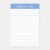 Eenvoudige elegante perwinkle Blue-led, speciaal g Post-it® Notes (Voorkant)