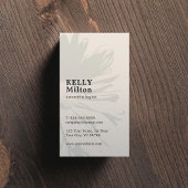 Eenvoudige Elegante Plain Floral Cosmetologist Visitekaartje