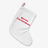 Eenvoudige, elegante, prettige kerstkerst kleine kerstsok (Voorkant (Hangend))