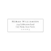 Eenvoudige elegante professionele aangepaste naame  zelfinktende stempel (Design)