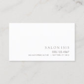 Eenvoudige Elegante Professionele Afspraakherinner Afsprakenkaartje (Achterkant)