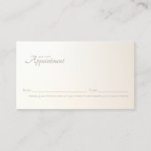 Eenvoudige Elegante Professionele Afspraakherinner Afsprakenkaartje (Voorkant)