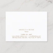 Eenvoudige elegante professionele Bourgogne Visitekaartje (Achterkant)