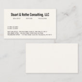 Eenvoudige Elegante Professionele Corporate Kantoo Visitekaartje (Voorkant / Achterkant)