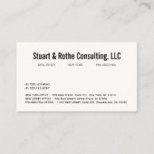 Eenvoudige Elegante Professionele Corporate Kantoo Visitekaartje (Voorkant)