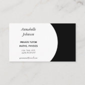 eenvoudige elegante professionele foto visitekaartje (Achterkant)