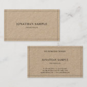 Eenvoudige elegante professionele moderne luxe visitekaartje (Voorkant / Achterkant)