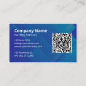 Eenvoudige Elegante QR-code Scanbare Logo Visitekaartje (Voorkant)