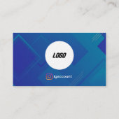 Eenvoudige Elegante QR-code Scanbare Logo Visitekaartje (Achterkant)