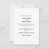 Eenvoudige Elegante Religieuze Tekst, Foto Save Th The Date (Achterkant)