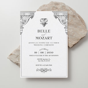 Eenvoudige elegante Renaissance architectuur bruil Kaart