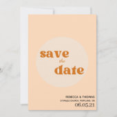 eenvoudige elegante retro niet foto sparen de datu save the date (Voorkant)