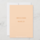 eenvoudige elegante retro niet foto sparen de datu save the date (Achterkant)