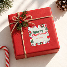 Eenvoudige Elegante Rode en Groene Kerst