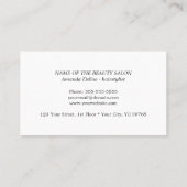 Eenvoudige Elegante Rode Haar Stylist Afspraakkaar Afsprakenkaartje (Achterkant)