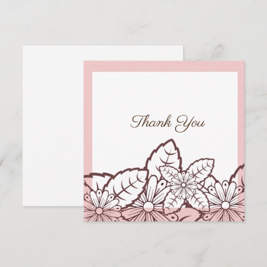 Eenvoudige elegante roze (Voorkant / Achterkant)