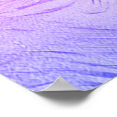 Eenvoudige elegante roze balletschoenen regenboog poster (Hoek)