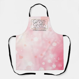 Eenvoudige Elegante Roze Bokeh Schort