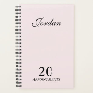 Eenvoudige Elegante Roze Naam Dagelijkse Planner A