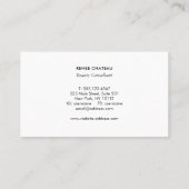 Eenvoudige Elegante Roze Schoonheidsberoeps Visitekaartje (Achterkant)