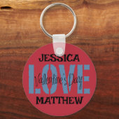 eenvoudige elegante roze valentijn, gezoet voor ee sleutelhanger (Voorkant)