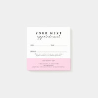 Eenvoudige elegante roze witte salon afspraak