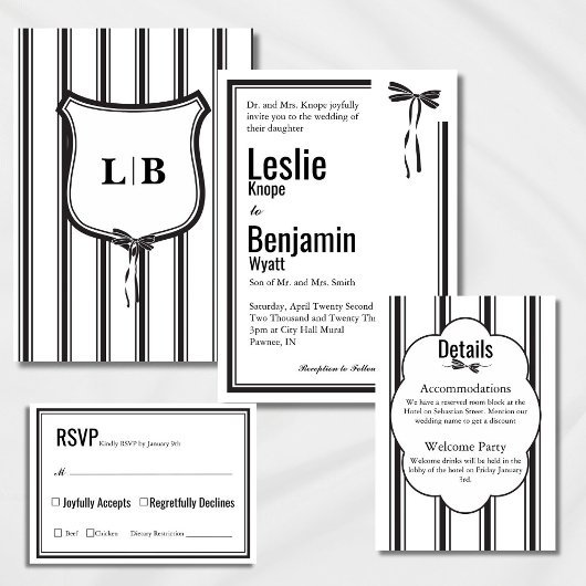 Eenvoudige elegante RSVP