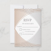 Eenvoudige Elegante RSVP-Reactie Kaart (Voorkant)